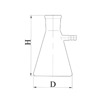 Колба Бунзена, Stegler 2-500-29/32 ТС со шлифом 00010038401 - фото 8203