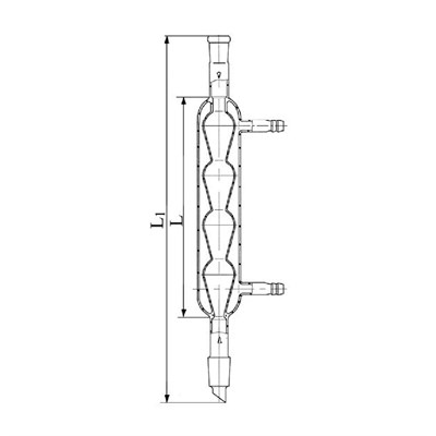 Холодильник шариковый стеклянный Stegler ХШ–1-400-14/23-29/32 ТС 00010038398 - фото 8232