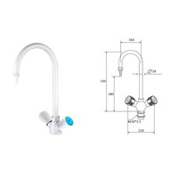 Кран-смеситель Stegler KS-310W: белый цвет 00010023756