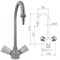 Кран-смеситель Stegler KS-310G: серый цвет 00010003928 - фото 8076